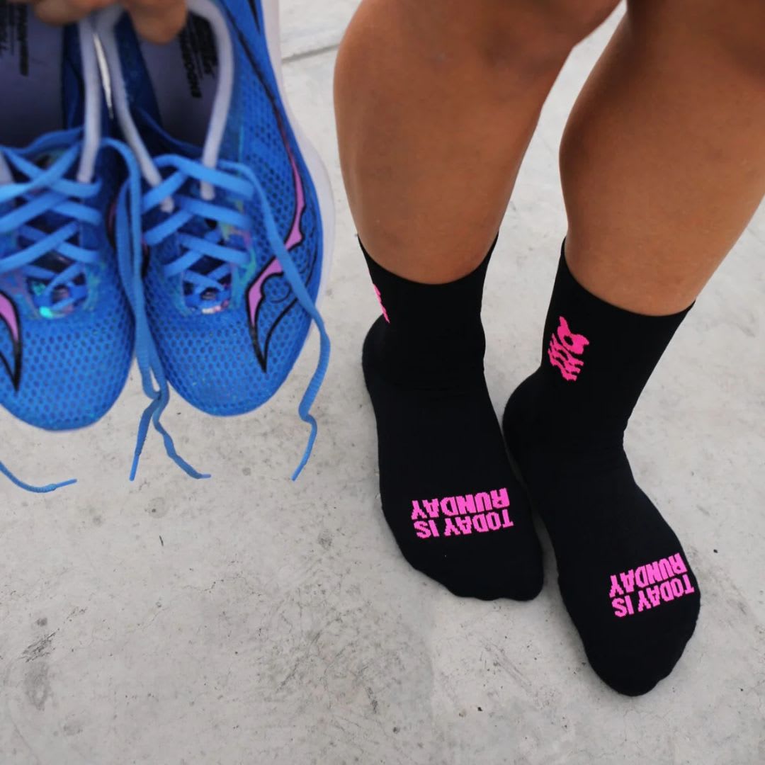 Bunnyhop Medias BHRun / Negro - Fuscia3