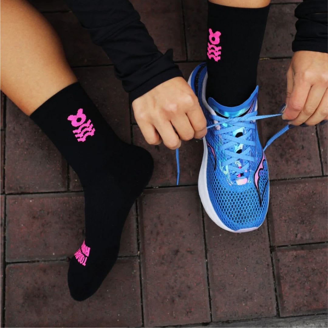 Bunnyhop Medias BHRun / Negro - Fuscia4