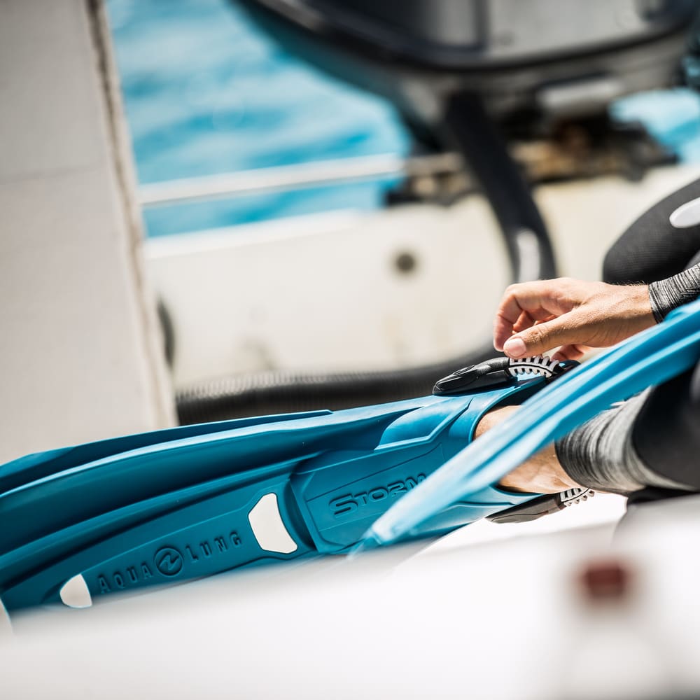 Aqualung Aletas Storm / Rojo12