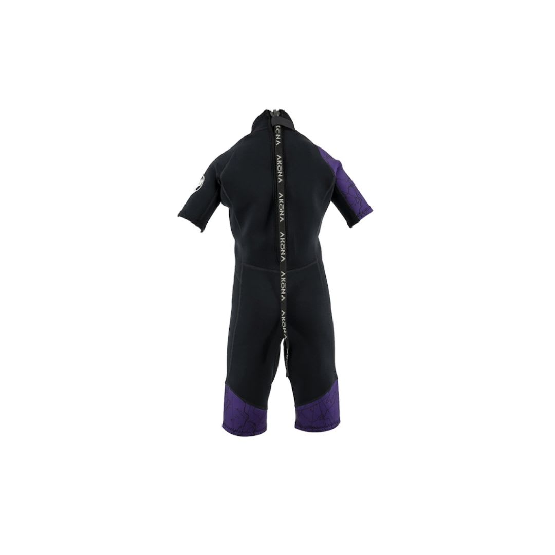 Wetsuit Corto Akona 2 mm de Niños / Negro - Morado2