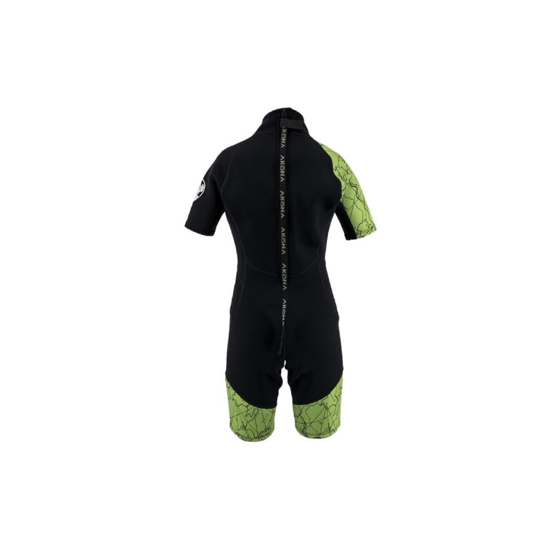Wetsuit Corto Akona 2 mm de Niños / Negro - Verde3