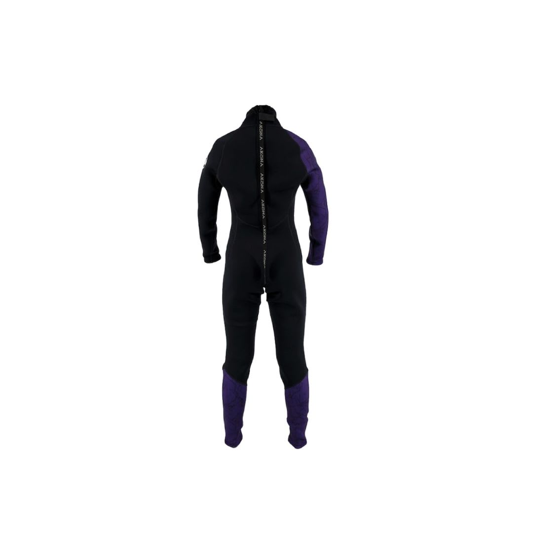 Wetsuit Largo Akona 3/2 de Niños / Negro - Morado3