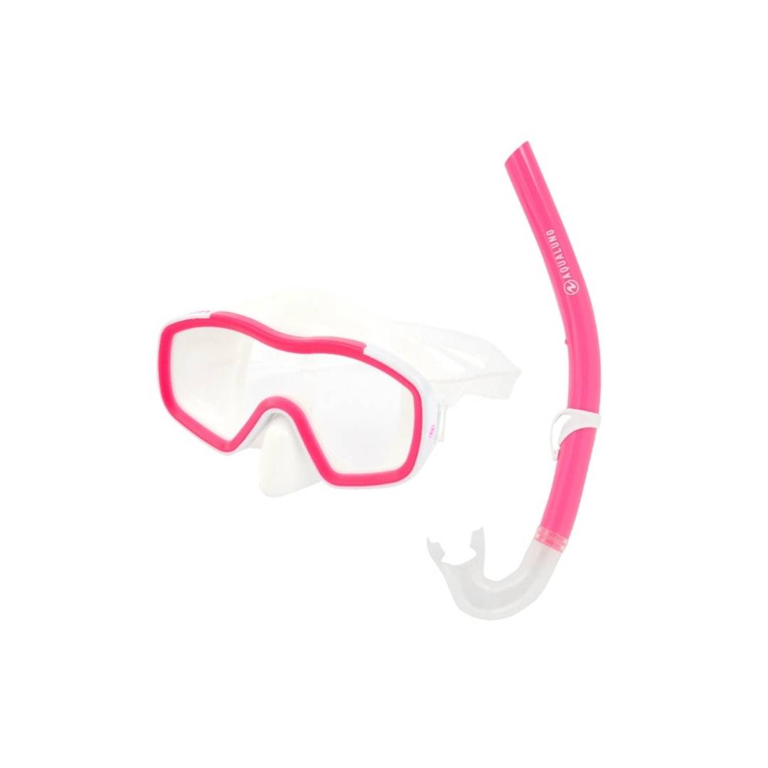 Aqualung Combo Raccon Jr / Blanco - Rosado1