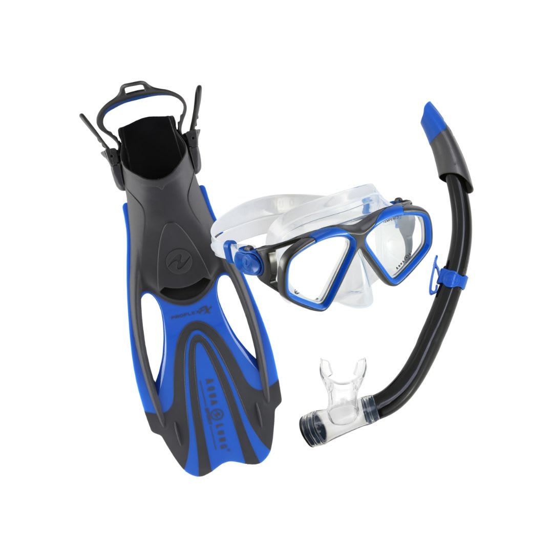 Aqualung Set Hawkeye / Azul - Gris1