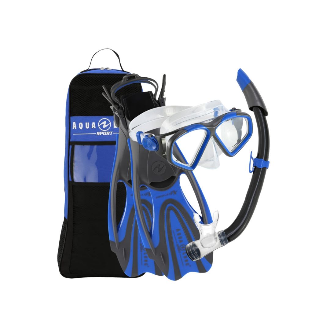 Aqualung Set Hawkeye / Azul - Gris2