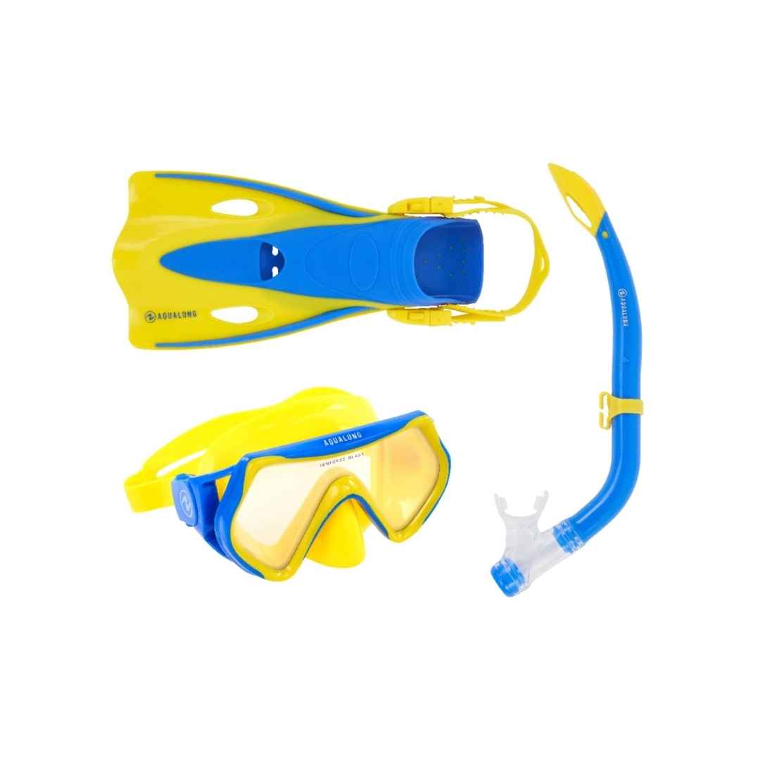 Aqualung Set Hero Jr. / Amarillo - Azul1