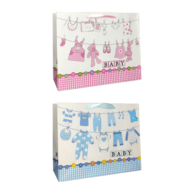 BOLSA BABY AZUL ROSA TALLA L - 2701L1