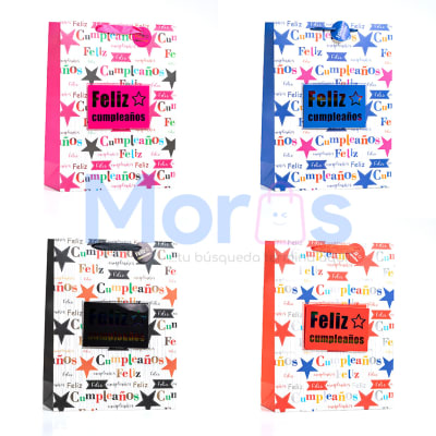 BOLSA FELIZ CUMPLEAÑOS TALLA L - 2923L1