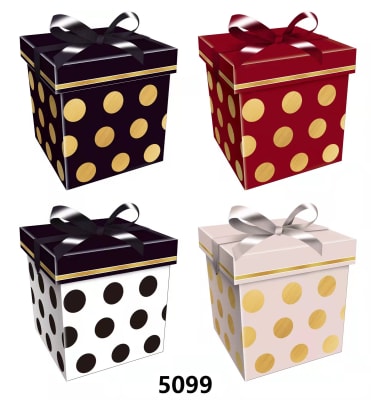 CAJA REGALO DISEÑO LUNARES 30*30 TALLA XL 5099