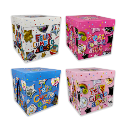 CAJA FELIZ CUMPLEAÑOS 22*22 5127