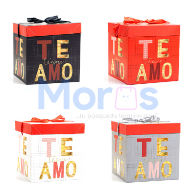 Cajas Regalo - Letras Te Amo - 22x22