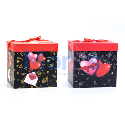 Cajas Regalo - Amor y Cartas - 22x22 cm.