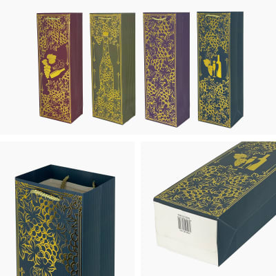 BOLSA VINO ESTAMPADA 915