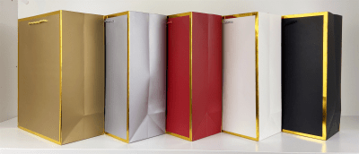 BOLSA UNICOLOR BORDE DORADO 926-1XS