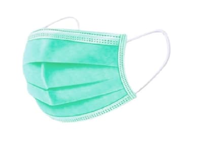 Mascarillas color verde agua1