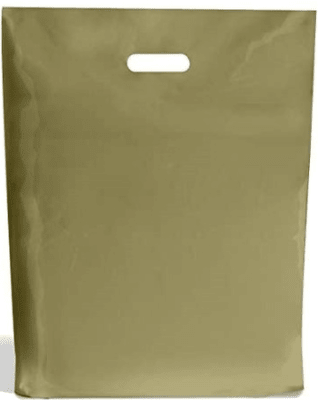 Bolsa Plástica Boutique Dorada Talla S