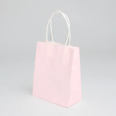 Bolsas Kraft  Rosa Pastel -S- Docena.