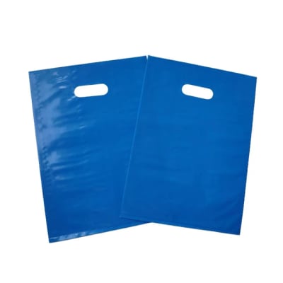 Bolsa Plástica Boutique Azul Talla S