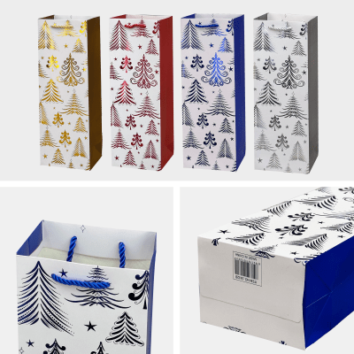 BOLSA NAVIDAD VINO EST-2432B