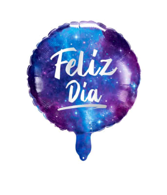 Docena Globos Feliz Día - Galaxia