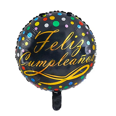 Docena Globos Feliz Cumpleaños - Elegante