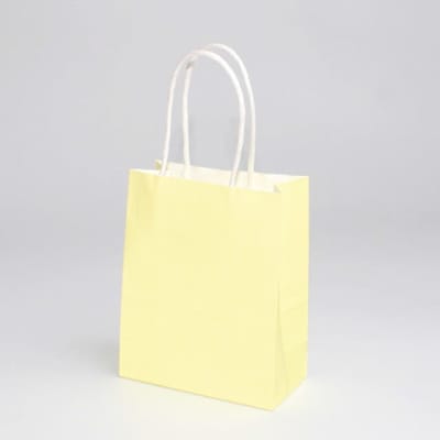 Bolsa Kraft Amarillo Pastel Talla L