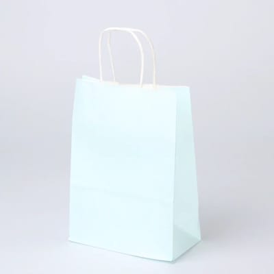 Bolsa Kraft Azul Cielo Talla L