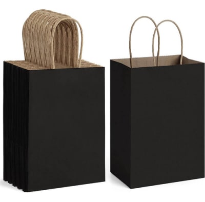 Bolsa Kraft Negra Talla L