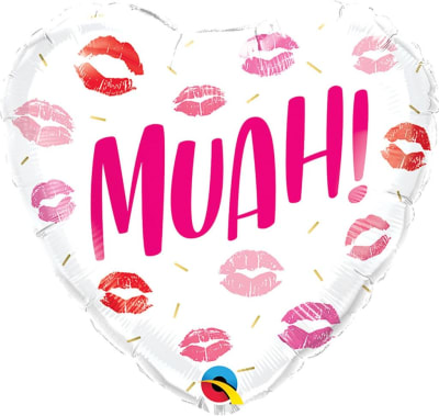 Docena Globos Amor - Muah Blanco
