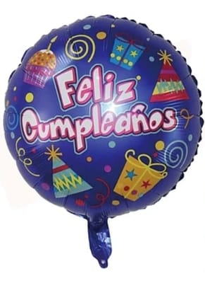 Docena Globos Feliz Cumpleaños - Fiesta Sombreritos