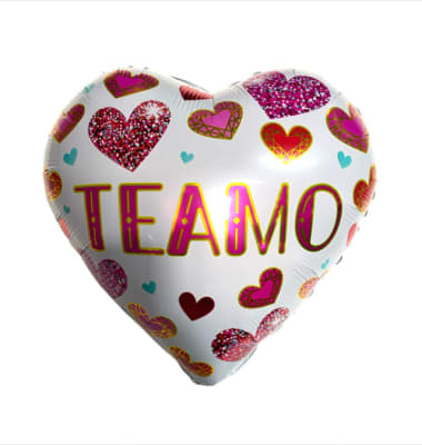 Docena Globos Amor - Te Amo Blanco1