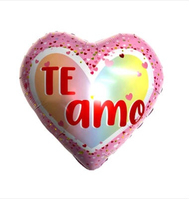 Docena Globos Amor - Te Amo Rosado