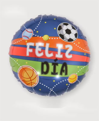 GLOBO CELEBRACIONES FELÍZ DÍA AZUL/VERDE - GLOBO-70