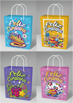 BOLSA FELIZ CUMPLEAÑOS TALLA L 356