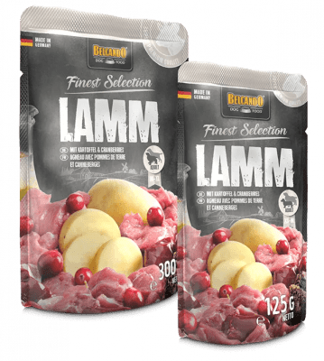 BELCANDO POUCH CORDERO Y PATATAS C/ARANDANO