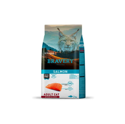 BRAVERY SALMON ADULT CAT STERILIZED1