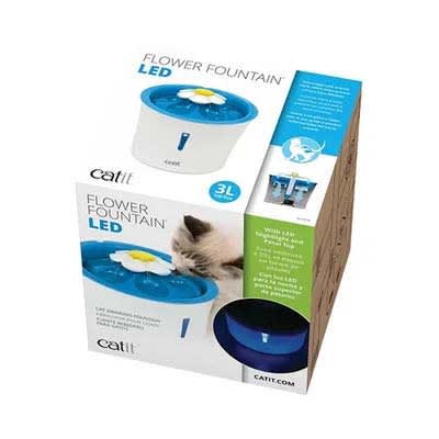 CATIT 2.0 FUENTE BEBEDERA FLOR LED