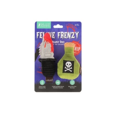 PLAY FELINE FRENZY HALLOWEEN KILLER CAT TOY DEADLY DUO