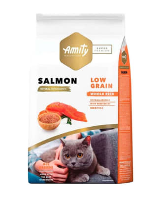 AMITY SP LOW GRAIN SALMON ADULT CAT