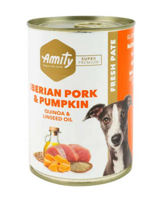 AMITY IBERIAN PORK AND PUMPKIN DOG WET FOOD1