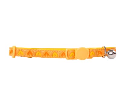 PAWISE COLLAR AMARILLO CORAZONES