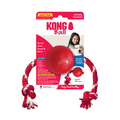 KONG BALL W/ROPE