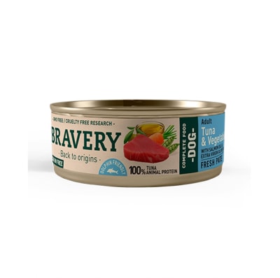 BRAVERY TUNA AND VEGETABLES WET DOG1