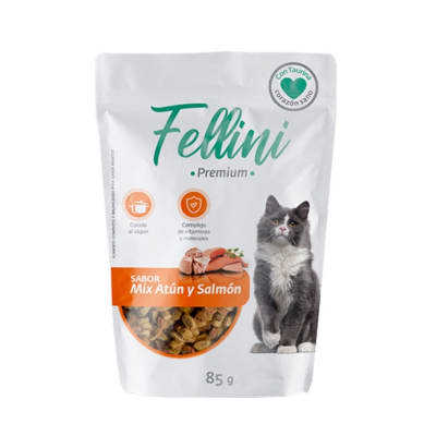 FELLINI CATS POUCH MIX ATÚN Y SALMON