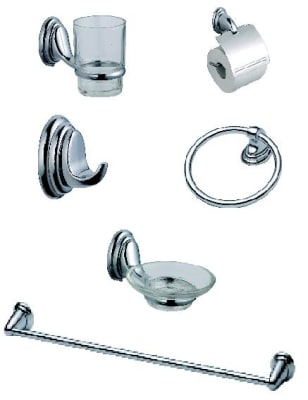 KIT ACCESORIOS BAÑO C/CUBREROLLO