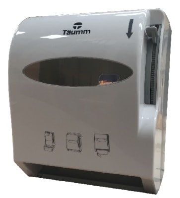 DISPENSADOR DE PAPEL CON PALANCA