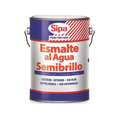 ESMALTE AL AGUA SEMIBRILLO NEGRO