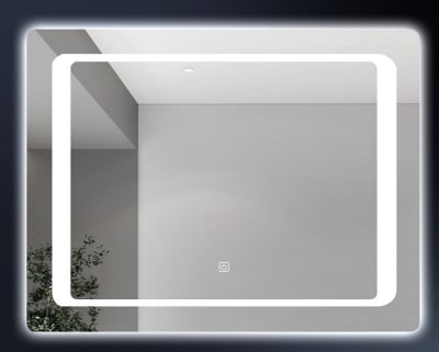 ESPEJO RECTANGULAR C/LUZ LED ARRIBA