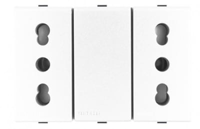 MODULO DUPLEX 10/16 250V 2P+T S44