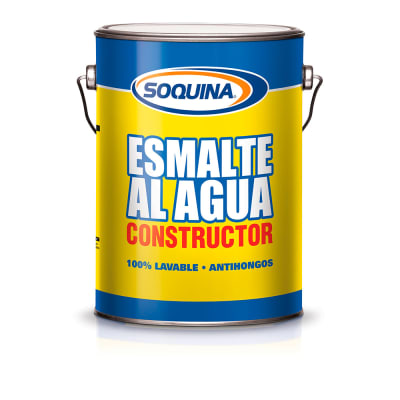 ESMALTE AL AGUA CONSTRUCTOR AZUL ELECTRICO SOQUINA